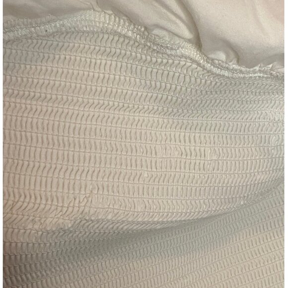 Wilfred white Bonaventure strapless cropped top size S - Picture 3 of 5